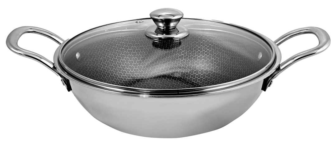 TRIPLY KADHAI (Honeycomb glass)