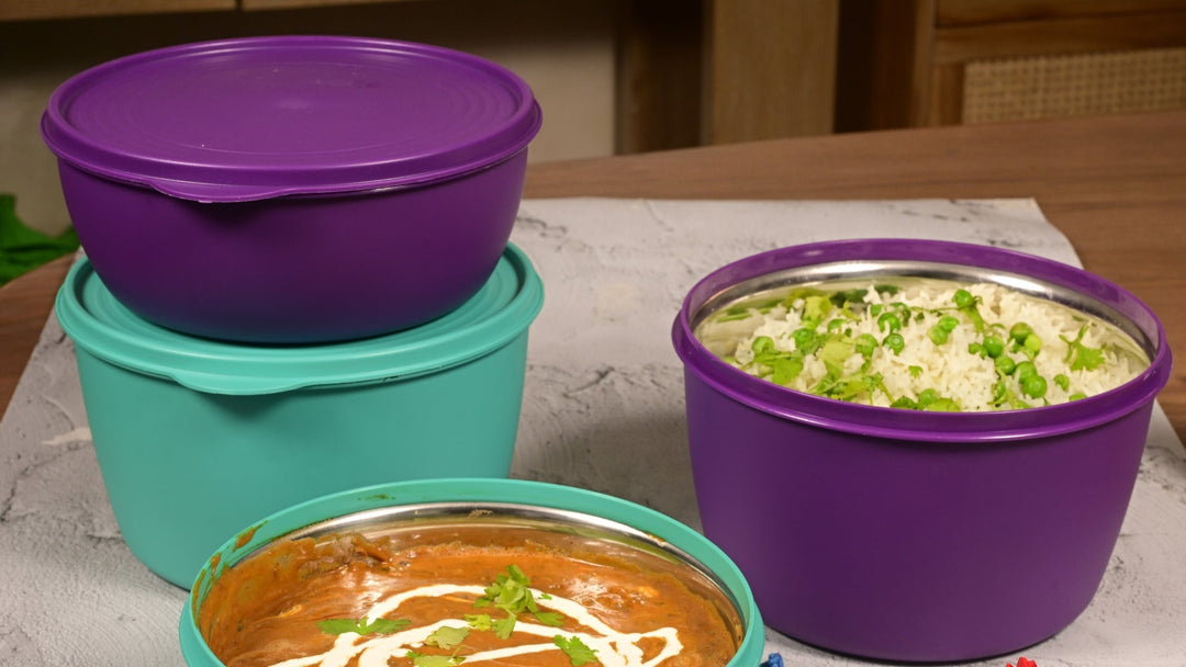 Air Lock Stainless Steel Serving Bowls — Where Freshness Meets Functionality!