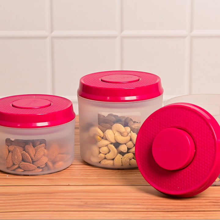 Round Push Button Container 650 ML