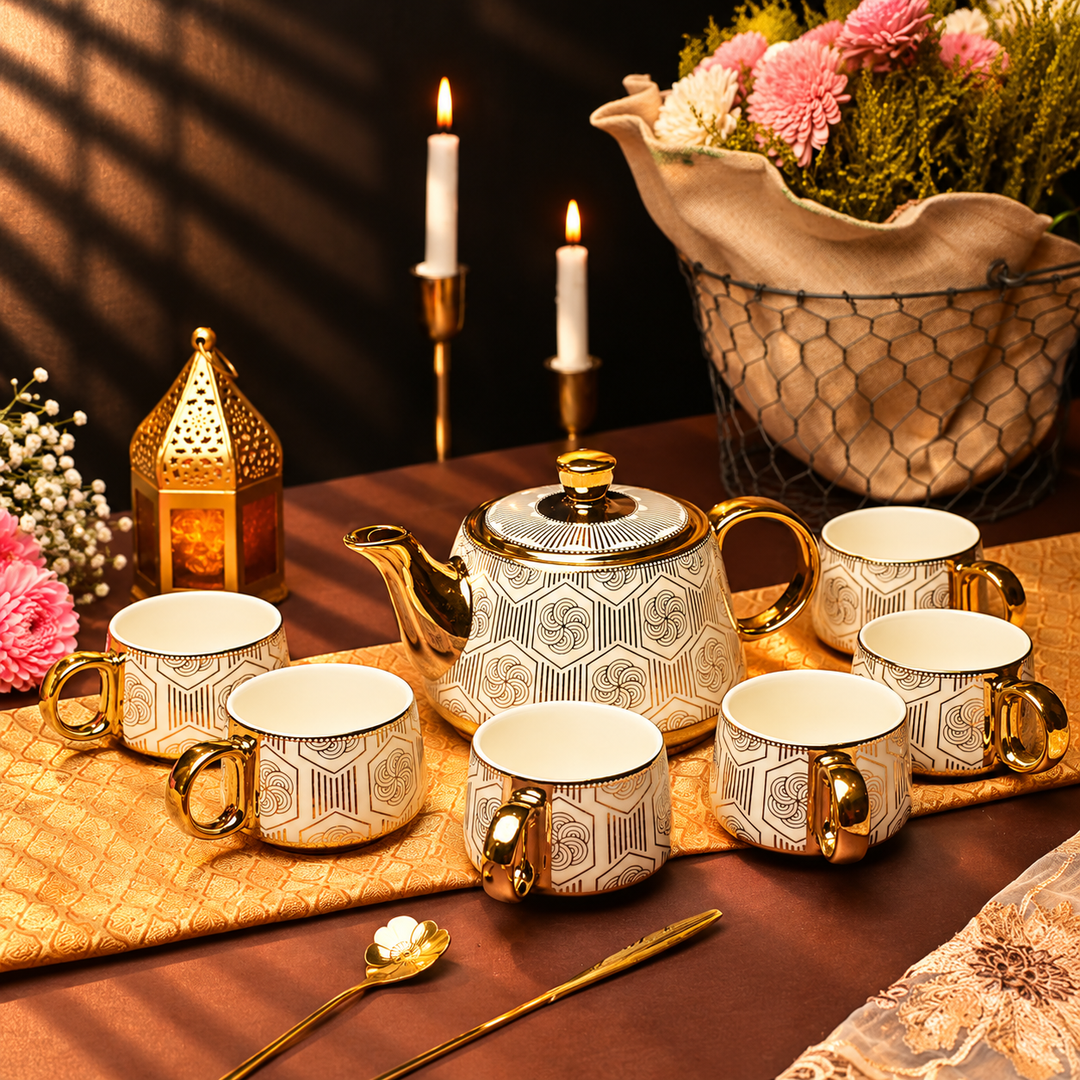 Porvelle Aurelia 7 pcs Tea Set GOLDEN