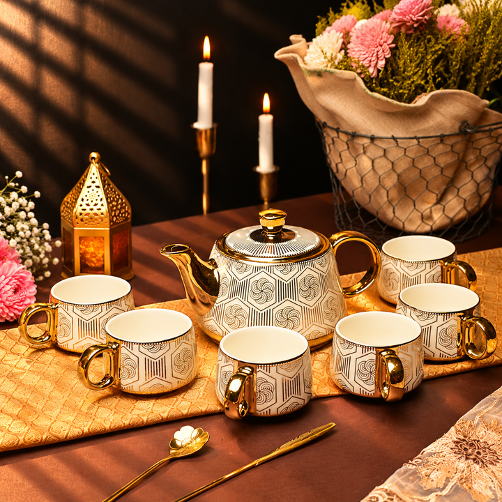 Porvelle Aurelia 7 pcs Tea Set GOLDEN