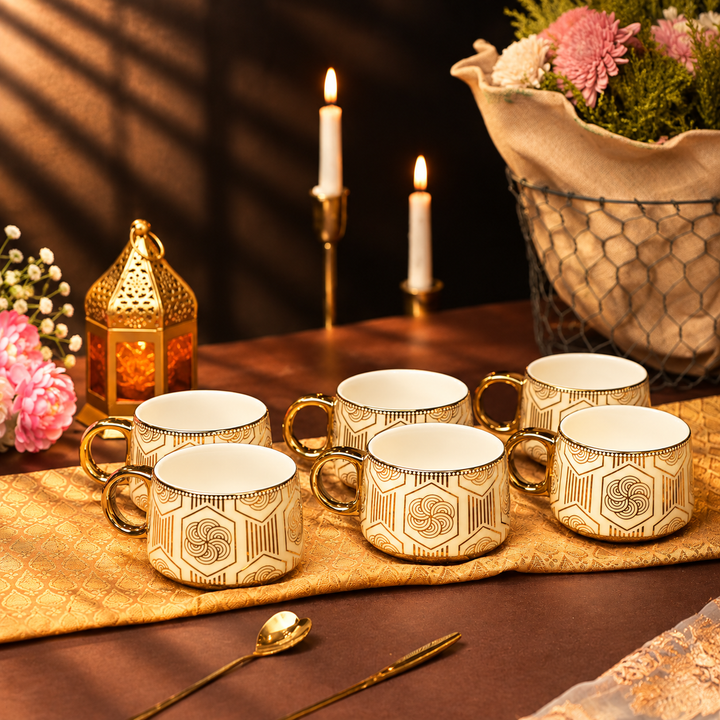Porvelle Aurelia 7 pcs Tea Set GOLDEN