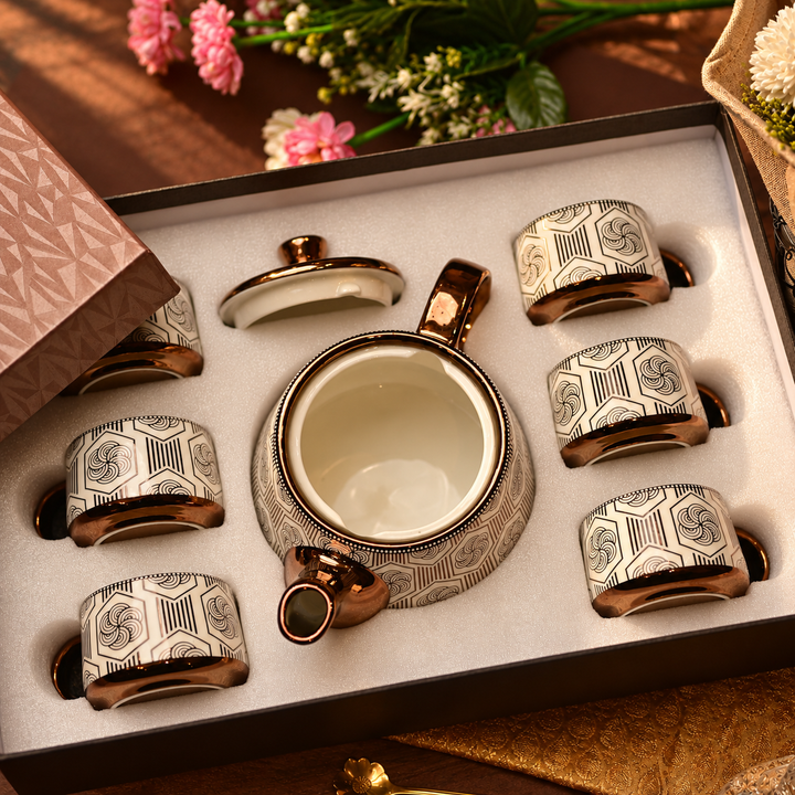 Porvelle Velora 7 pcs Tea Set ROSE GOLD