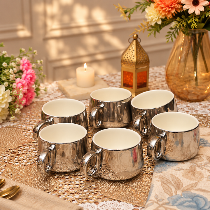 Porvelle Royal Chrome 7 pcs Tea set