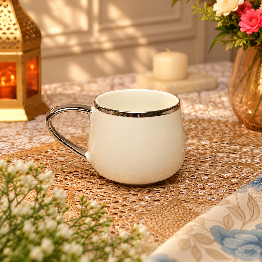 Porvelle Pearl & Platinum 7 pcs Tea Set
