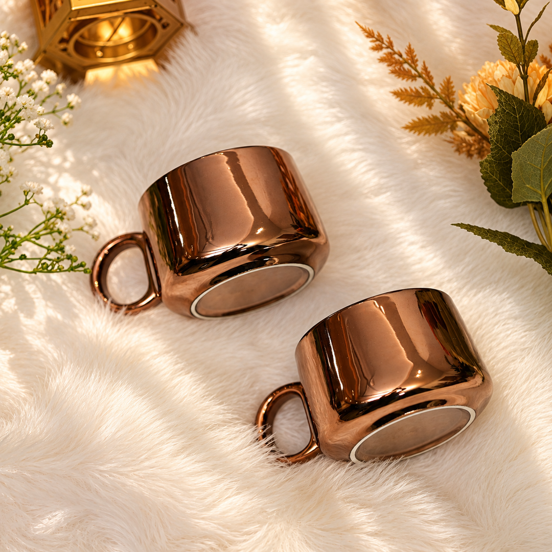 Porvelle Velvet Bronze 6 pcs Cup Set