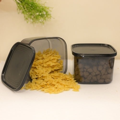 NOIR SQUARE CLEAR CONTAINER