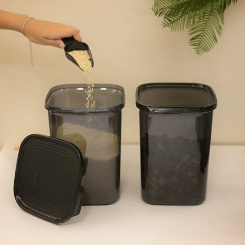 NOIR SQUARE CLEAR CONTAINER