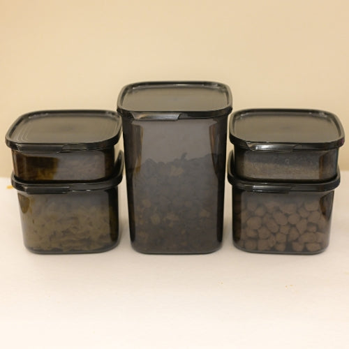 NOIR SQUARE CLEAR CONTAINER