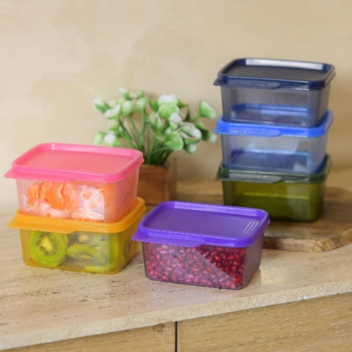 Polyclear Rectangular Container 500 ML (Set of 4)